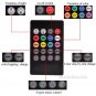 4x RGB 12LED Car Auto Interior Neon Atmosphere Strip Light Music Remote Control