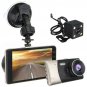 4'' Dual Lens Camera HD 1080P Car DVR Vehicle Video Dash Cam Recorder G-Sensor Y