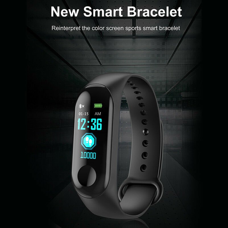 M3 Band3 Smart Band Watch Bracelet Wristband Fitness Tracker Blood Pressure Mi3.