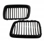 1 Pair Matte Black Front Hood Kidney Grill Grille For BMW 3 Series E36 M3 97-99