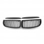 2pcs Front Bumper Kidney Grill Matte Black For BMW E90 Sedan E91 4-Door 05-08