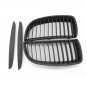 2pcs Front Bumper Kidney Grill Matte Black For BMW E90 Sedan E91 4-Door 05-08