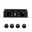 Solar Wireless Tire Pressure LCD Real-time Monitoring System+4 External Sensor Y