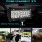1PC Tri Row 7 inch 360W LED Work Light Bar Spot Offroad SUV Driving Strip Light