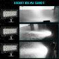 1PC Tri Row 7 inch 360W LED Work Light Bar Spot Offroad SUV Driving Strip Light