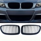 2X Black Front Kidney Grill Grille For BMW E90 E91 LCI 325i 328i 335i 4D 09-11