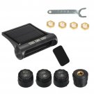 Solar Wireless TPMS Car Tire Pressure LCD Monitoring System 4 External Sensors Y