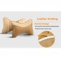 2x Universal Soft Travel Neck Pillow Headrest PU Leather Breathable 27.5x19.5cm