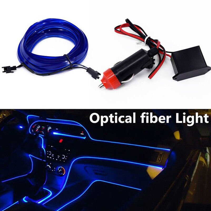 4M Universal Car Auto Interior Center Console LED Decorative Wire Strip Light CY