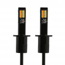 2x H1 180W LED 6500k White Yellow Fog Driving DRL Light Bulb Dual Colors IP65