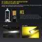 2x H1 180W LED 6500k White Yellow Fog Driving DRL Light Bulb Dual Colors IP65