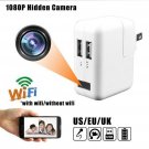 WiFi Full HD 1080P USB Wall Charger Mini Security Motion Camera Power Adapter