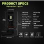 Nighteye 2 PCS 9005 160W LED 6500K White Fog Driving Light Bulbs CHY