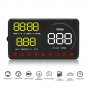 A9 5" Car HUD Head Up Display OBDII OBD2 Speed Warning System Fuel Consumption