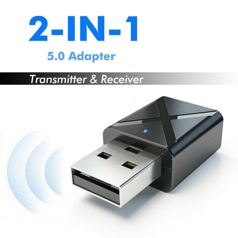 US USB Bluetooth 5.0 Wireless Audio Music Stereo adapter Dongle Receiver Fr PC