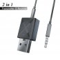 US USB Bluetooth 5.0 Wireless Audio Music Stereo adapter Dongle Receiver Fr PC
