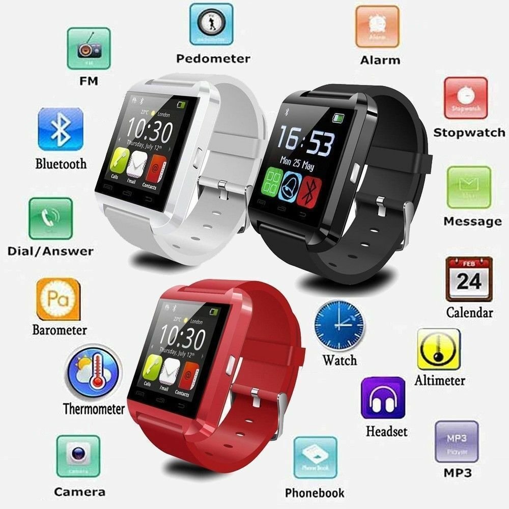 Bluetooth Smart Wrist Watch Phone Mate For IOS Android iPhone Samsung HTC LG CHY