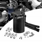 Car Oil Breather Catch Can Baffled Petrol Diesel Turbo Tank Reservoir Filter Kit