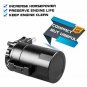 Car Oil Breather Catch Can Baffled Petrol Diesel Turbo Tank Reservoir Filter Kit