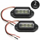 2X Universal 6-SMD LED License Plate Tag Light Lamps For Truck SUV Trailer Van Y