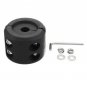 ATV UTV Winch Split Cable Hook Stop Stopper Set Rubber Cushion ATV-SCHS Black