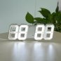 Modern Digital 3D LED Wall Clock Alarm Clock Snooze 12/24H Display Decor USB CHY