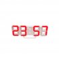 Modern Digital 3D LED Wall Clock Alarm Clock Snooze 12/24H Display Decor USB CHY