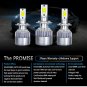Pair H7 300W 36000LM COB LED Headlight Bulbs Kit High/Low Beams 6000K White Lamp