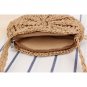Women Round Rattan Bali Hand Woven Shoulder Bag Straw Beach Boho Crossbody Bag