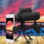 10X42 Zoom Monocular HD Telescope Telephoto Camera Lens + Phone Holder + Tripod