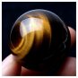 Dark Yellow Asian Tiger Eye Quartz Crystal Healing Ball Sphere 20-22mm Toy CHY