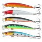 5Pcs Fishing Lures Laser Minnow 9cm/6.6g Plastic Bass Hard Baits Fish Tackle CHY