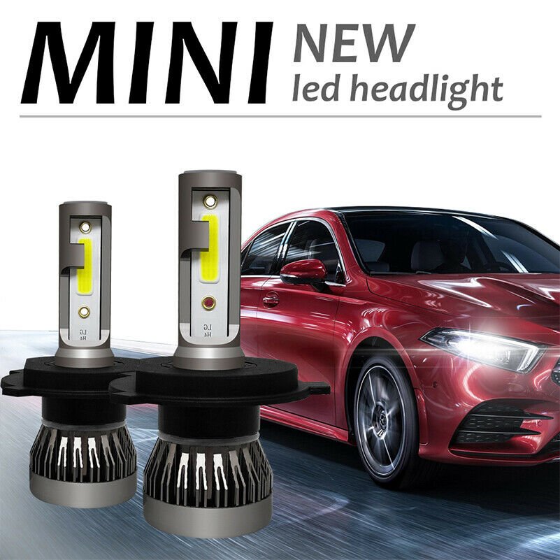 2X H4 HB2 9003 LED Headlight Bulb Conversion 1200W 6000K Hi/Lo beam Lamp CHY