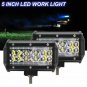 4X 5" 168W Cree LED Work Light Bar Flood Combo Fog Driving OffRoad Car Truck SUV