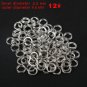 100PCS Fishing Split Rings Stainless Steel Fishing Gear Swivel Lure Connector