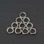 100PCS Fishing Split Rings Stainless Steel Fishing Gear Swivel Lure Connector