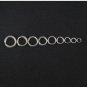 100PCS Fishing Split Rings Stainless Steel Fishing Gear Swivel Lure Connector