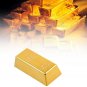 Fake Gold Bar Paperweight Desk Office Table Plate Bullion Door Stop Decoration Y