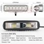 6 inch 48W 16 LED Work Light Flood Beam Bar Car SUV OffRoad Driving Fog Lamps CC