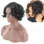 Women Synthetic Black Heat Resistant Short Curly Afro African American Wigs
