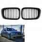 2X Matte Black Front Kidney Grille Grill For 98-01 BMW E46 3 Series Sedan 4 Door
