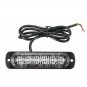 4pc Amber 6 LED Car Truck Emergency Beacon Warning Hazard Flash Strobe Light Bar