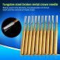 10pcs /set High Speed Dental Tungsten Steel Crown Metal Cutting Burs