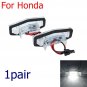 1pair External LED License Plate Light Lamp Bulb for Honda Civic Accord Legend Y