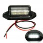 2PCS Universal 6-SMD LED License Plate Tag Light Lamps For Truck SUV Trailer Van