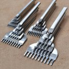 3/4/5/6mm Leather Craft Tools Hole Punches Stitching Punch Tool 1+2+4+6 Prong