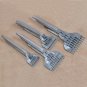 3/4/5/6mm Leather Craft Tools Hole Punches Stitching Punch Tool 1+2+4+6 Prong