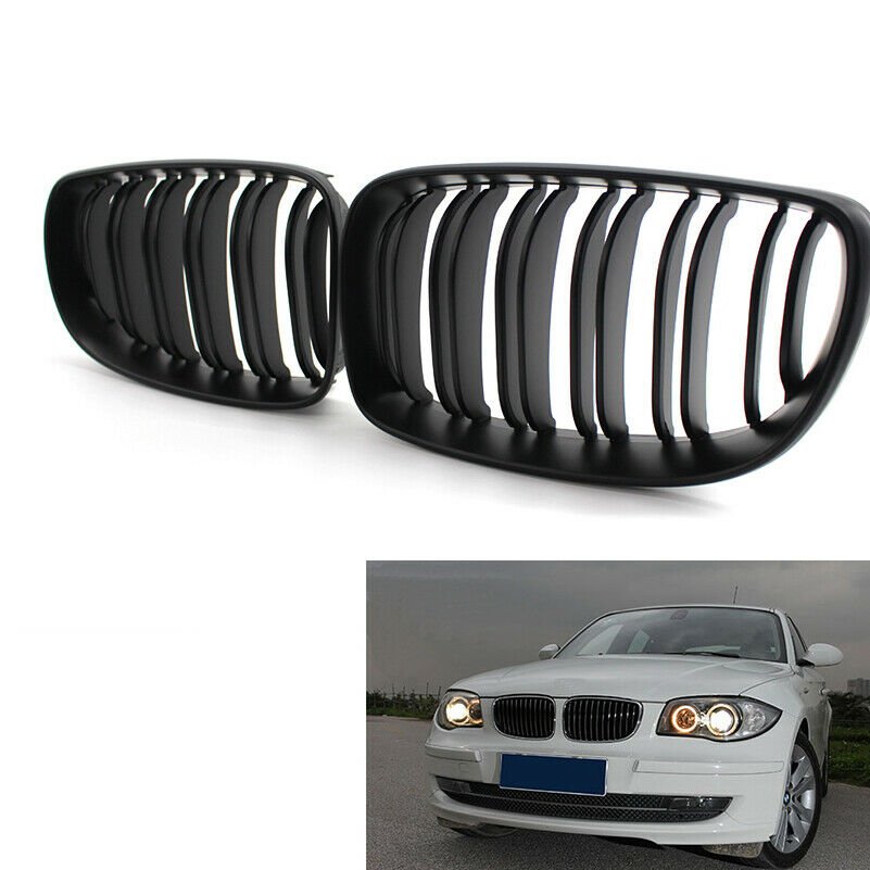 Replacement Matte Black Front Grill Grille Grilles For BMW 1 Series E87  08-11