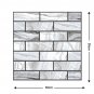 30cm 3D Art Embossed Brick Self Adhesive DIY Panels Wall Stickers Home Decor CHY