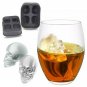 Skull Shape 3D Ice Cube Mold Maker Bar Party Silicone Trays Chocolate Mould Gift
